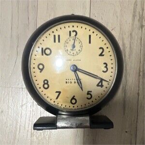 Westclox Big Ben Vintage Mechanical Alarm Clock Black Analog Metal Retro